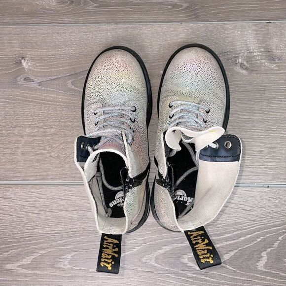 Dr Martens 1460 Pascal Iridescent Leather 8-Eye Women’s Sz 5 Rainbow Boots - Picture 5 of 13